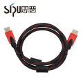 Câble noir de HDMI PVC de SIPU CCS 1.5M 1.4V pour le projecteur fabriqué en Chine